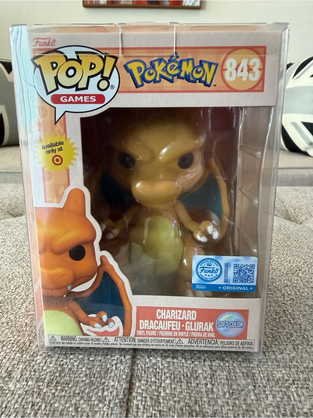 Funko Pop! Games Pokémon Charizard Soft Orange Vinyl Figure Exclusive
